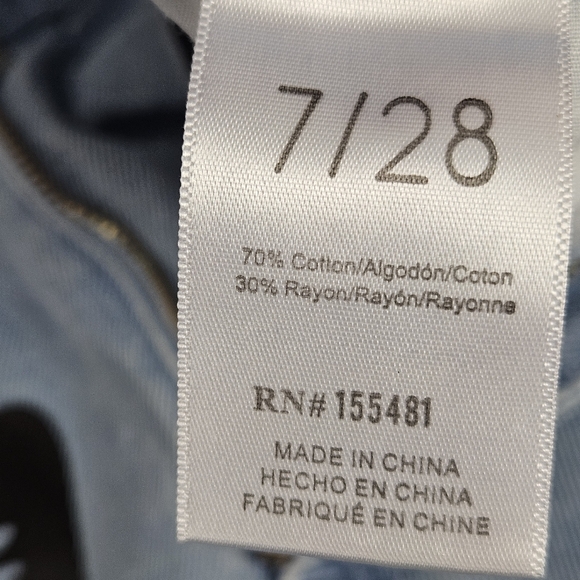 Simple Society butterfly wide leg baggy jeans size 7/ 28 - Picture 11 of 15